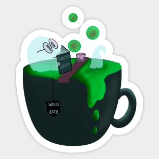 Ghost having bubbly bath for longevity Sticker